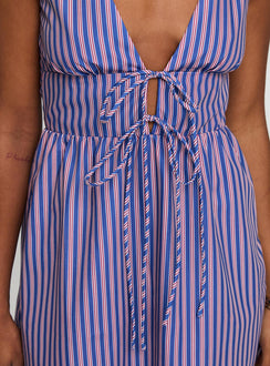 Pokey Mini Dress Navy Stripe