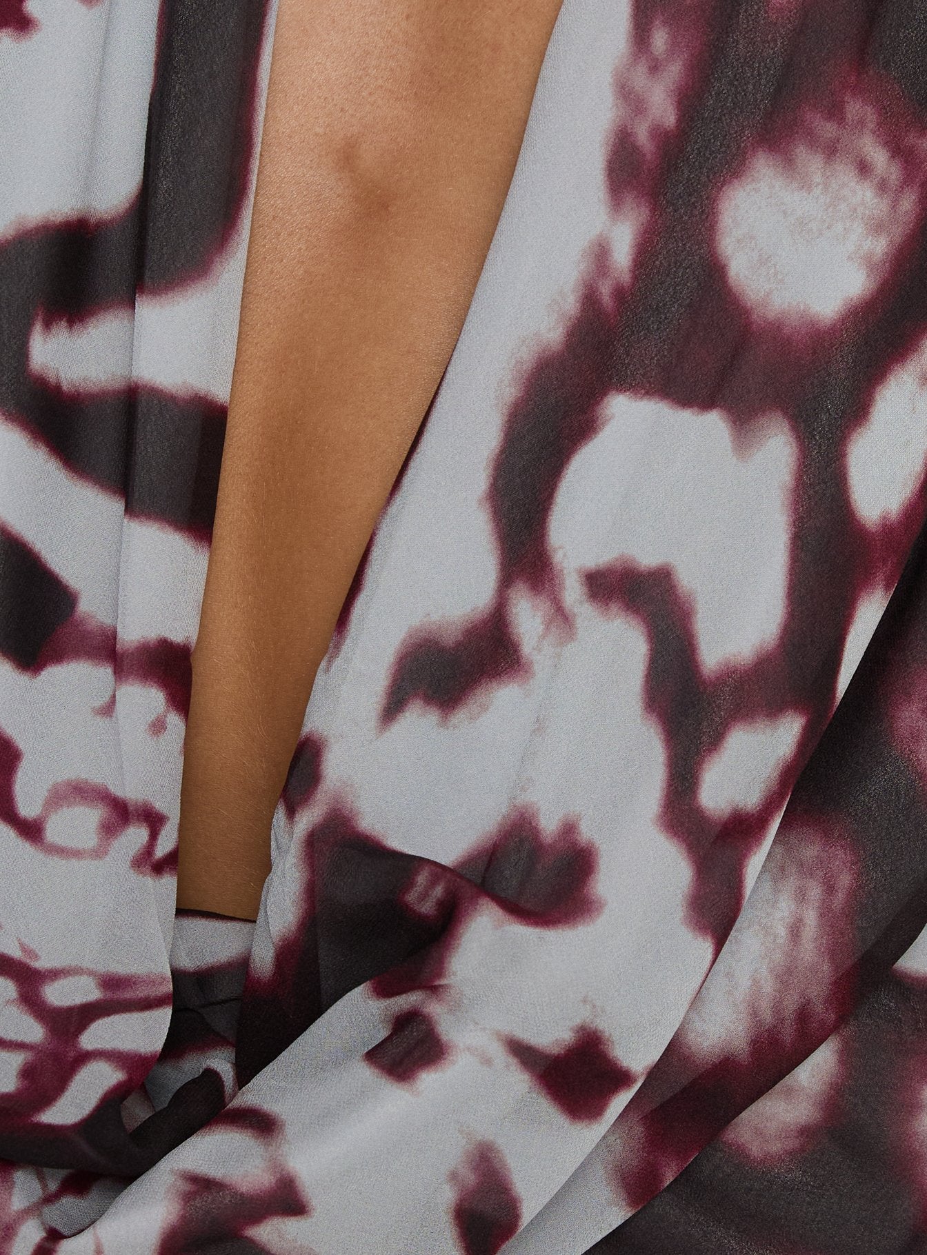 Snakepit Halter Plunge Mini Dress Blue Animal