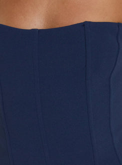 Louisah Corset Romper Navy