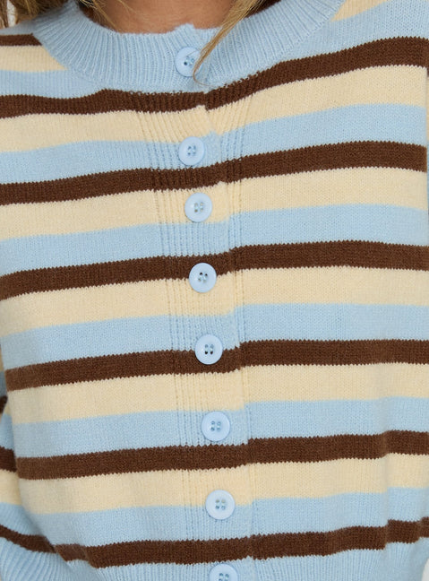 product Princess Polly Rhitta Button Down Cardigan Multi Stripe Jumpers 