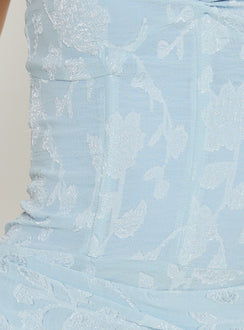 Love from Portofino Corset Maxi Dress Blue