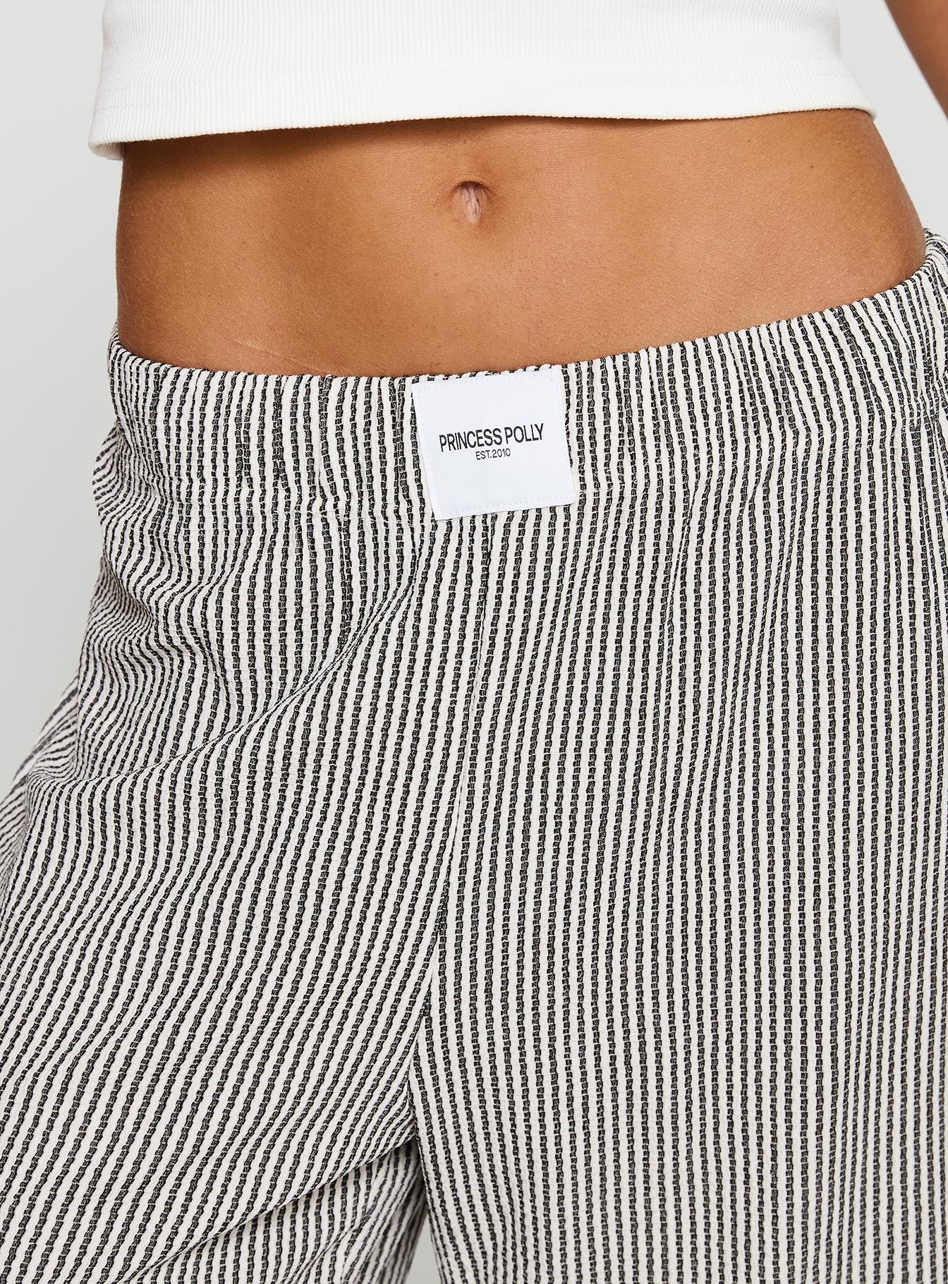 Beach House Pants Black / White Stripe