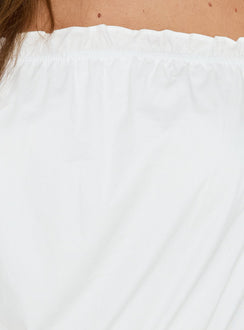 Elsenna Tie Detail Playsuit White