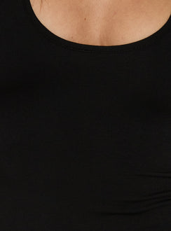 Vireya Racer Back Mini Dress Black