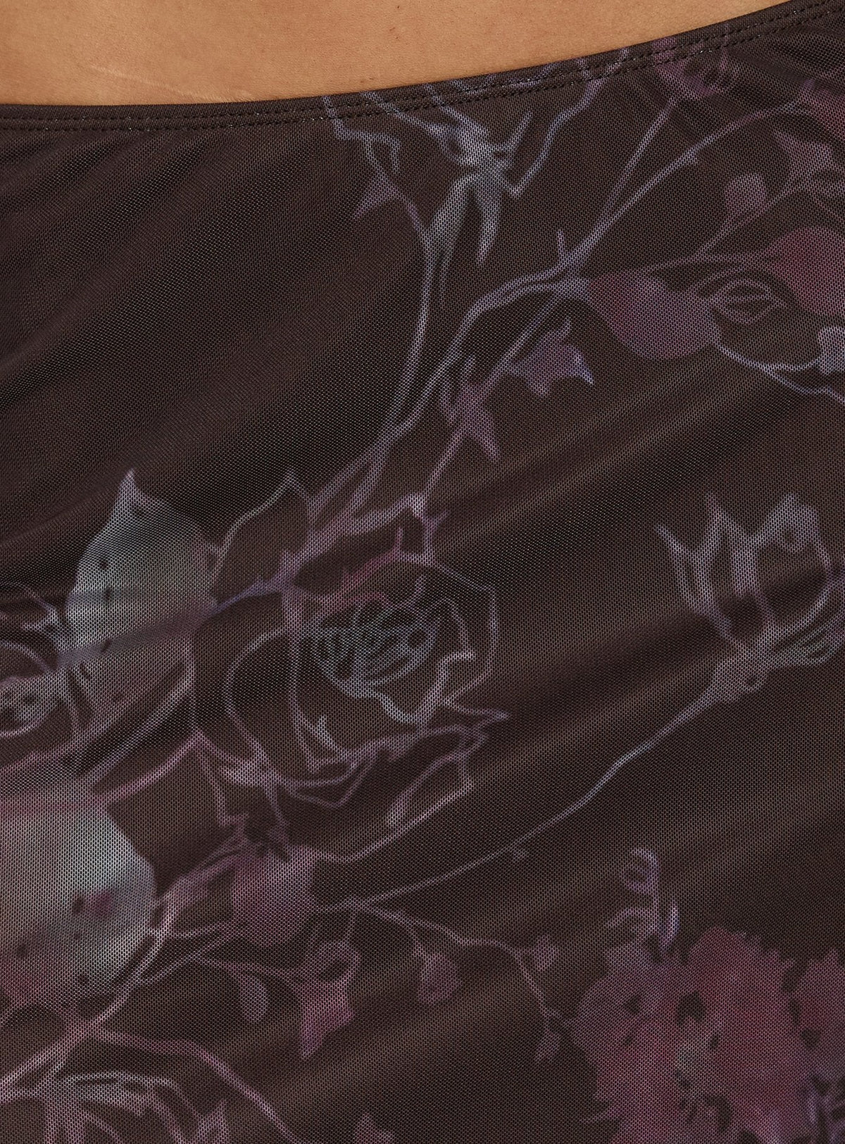 Laena Midi Skirt Purple Floral