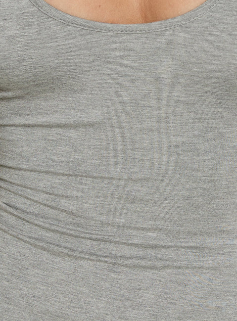 Vireya Racer Back Mini Dress Grey