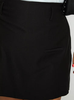 Grant My Wish Mini Skort Black Curve