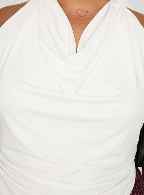 Interlude Top White Curve