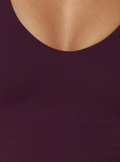 Pace Active Cross Back Tank Top Plum