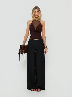 Archer Mid Rise Baggy Pants Black