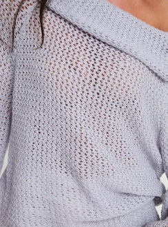 Knit sweater Off-the-shoulder style, fold at bust, oversized fit Slight stretch, unlined 