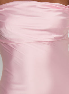 Azura Off The Shoulder Maxi Dress Pink