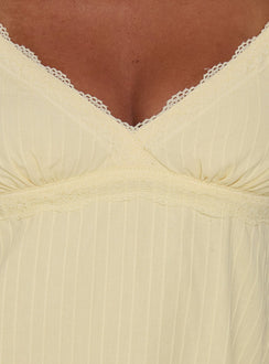 Lunya Mini Dress Lemon