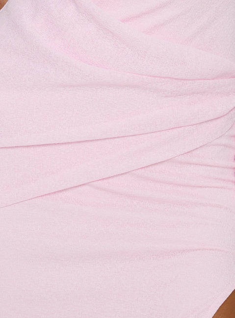 Analeah Strapless Maxi Dress Pink