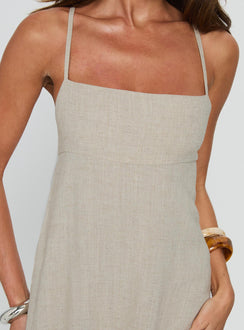 Solie Tie Back Maxi Dress Natural