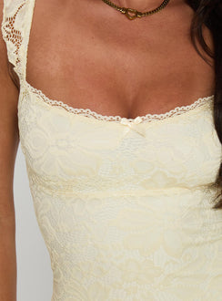 Beacall Mini Dress Lemon Petite