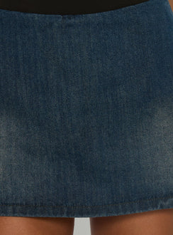 Gigi Denim Skort Dark Blue
