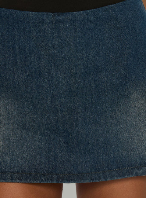 Gigi Denim Skort Dark Blue