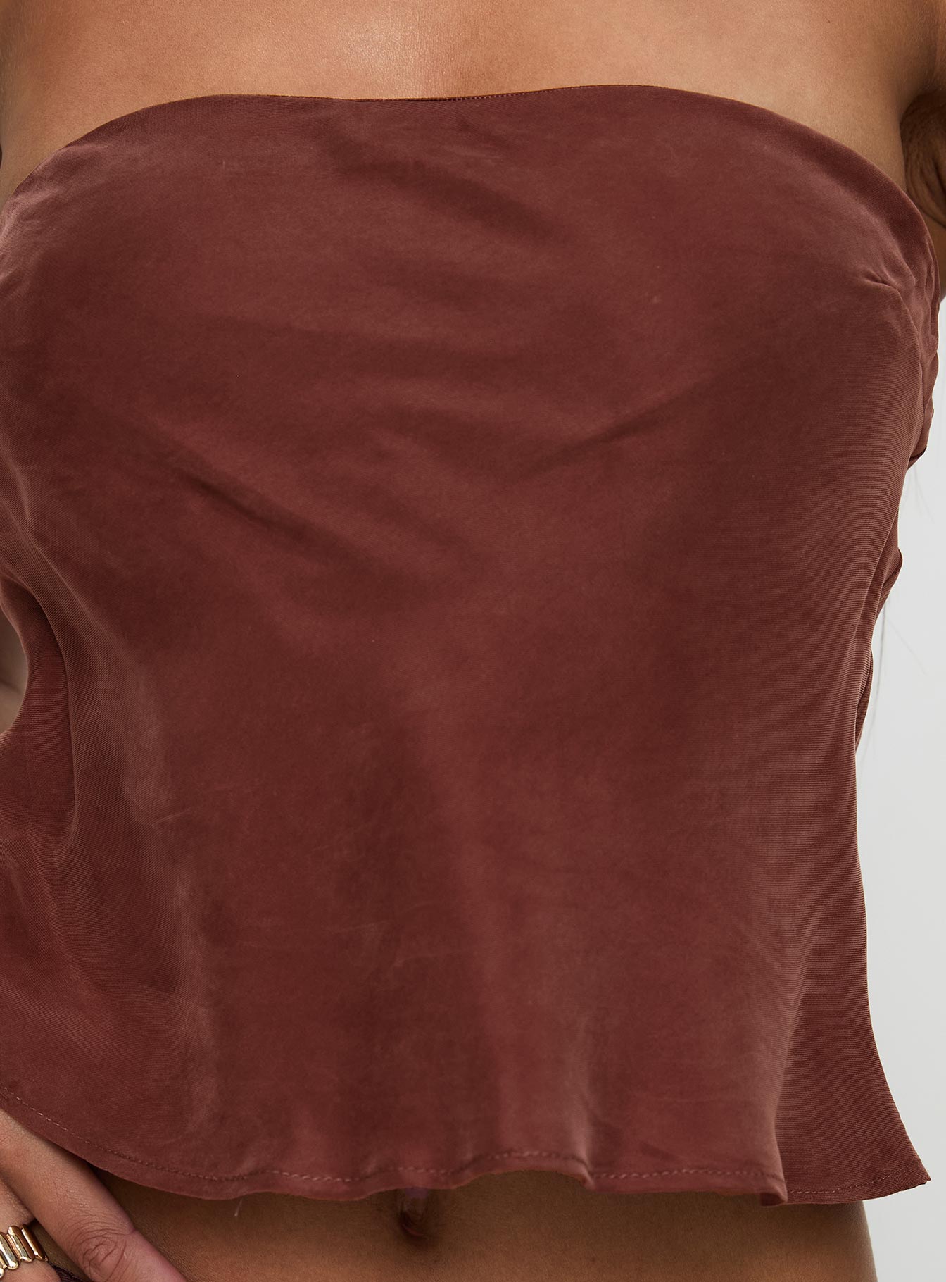 product Princess Polly Lucelia Strapless Top Brown Sleeveless straight 