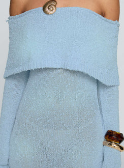 Karynn Long Sleeve Maxi Dress Blue