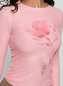 Raldor Long Sleeve Top Pink