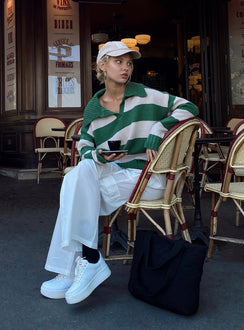 product Princess Polly High Waisted Pants  Lista Elastic Pocket Pants White