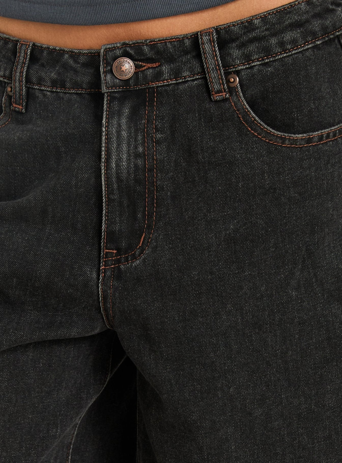 Kolumbia Low Rise Jort Washed Black