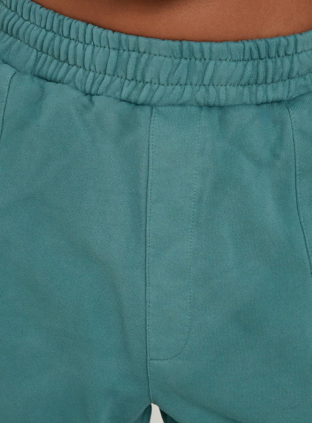 AT Fleece Baggy Jort Washed Teal