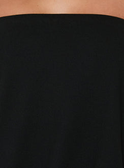 Calina Strapless Romper Black