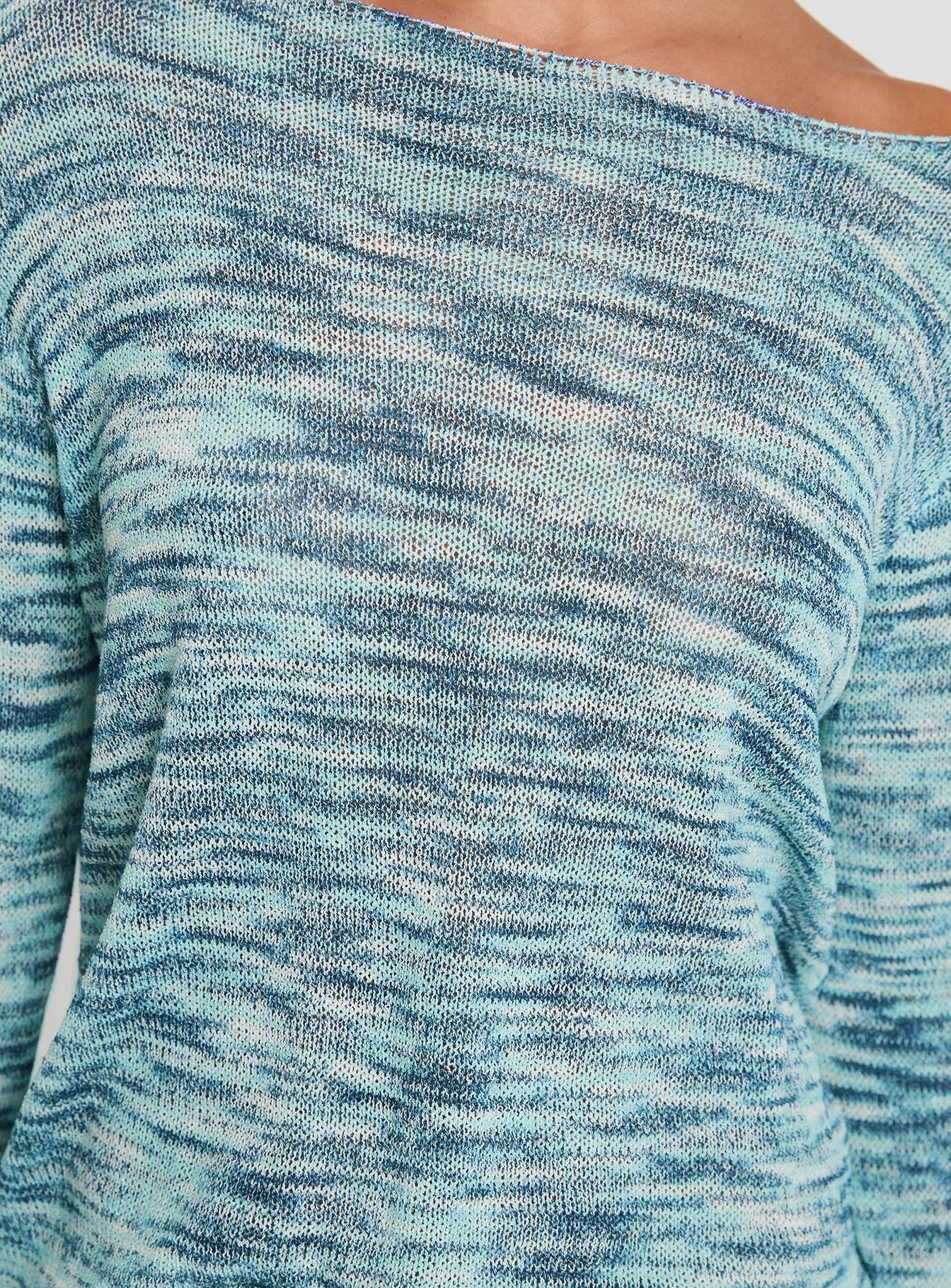 Lay Your Cards Knit Sweater Blue Multi