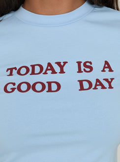 Good Days Graphic Relaxed Tee Blue