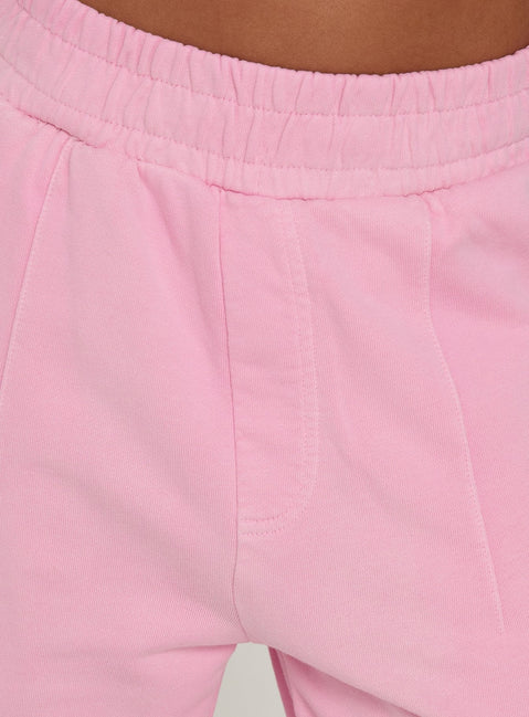 AT Fleece Baggy Sweatpant Washed Pink