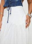 Cillie Maxi Skirt White