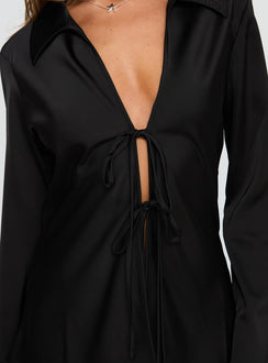 Way Life Goes Long Sleeve Top Black