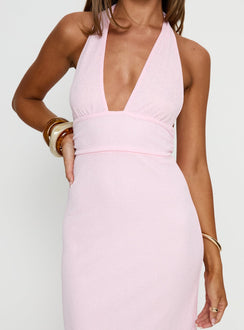 Courteney Halter Maxi Dress Pink