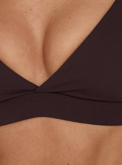 Aerial Active Crossback Bralette Chocolate