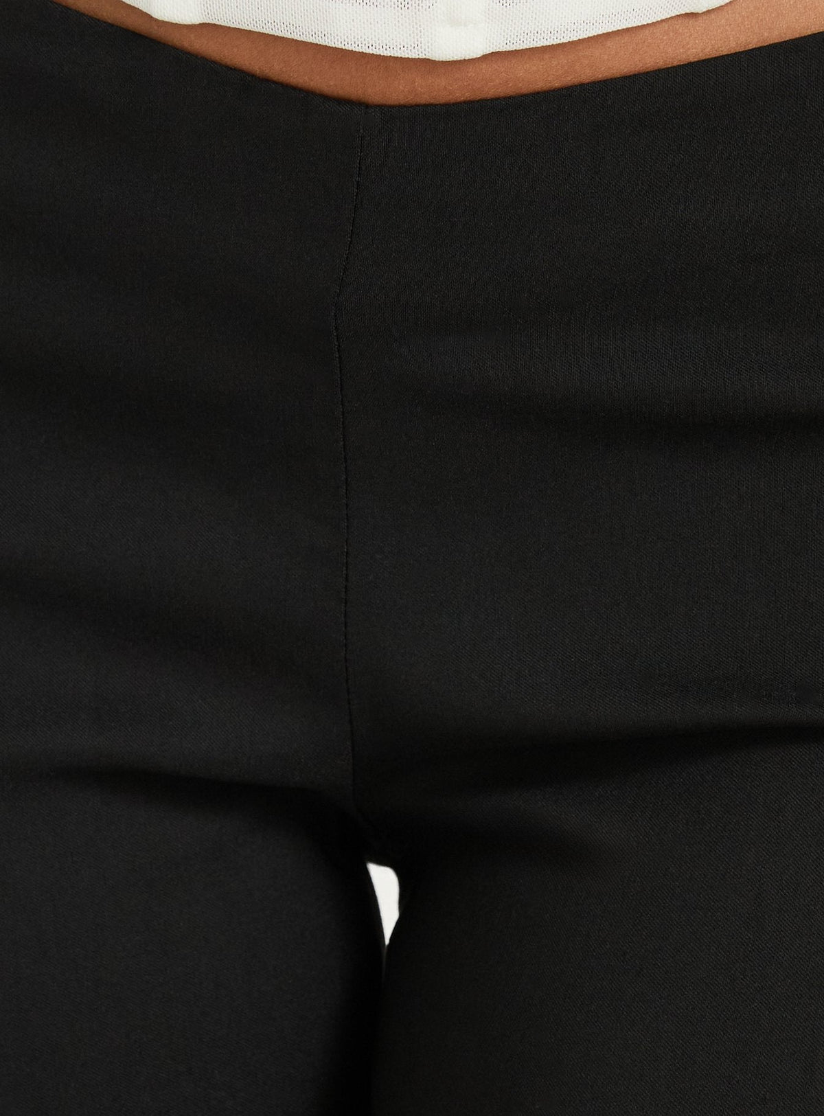 Zeni V Waist Bootleg Pants Black