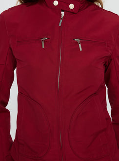 All A Blur Moto Jacket Red