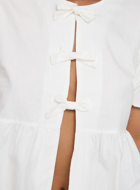 Ophira Bow Top White