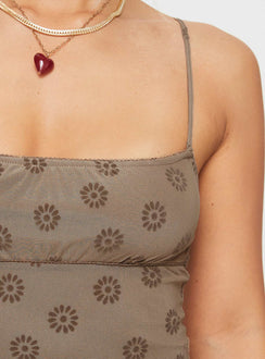 product Princess Polly Darsih Maxi Dress Light Brown Square Neck 