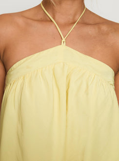 Moonlit Mini Dress Lemon