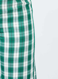 product Princess Polly Euros Pants Green Tartan 