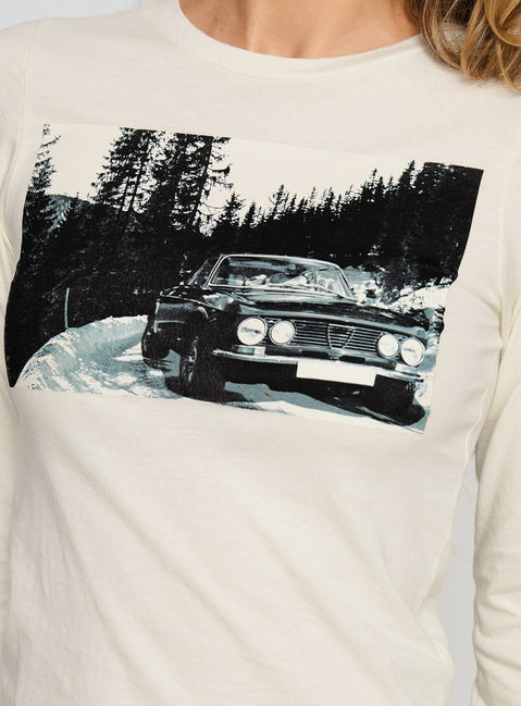 Saint Moritz Long Sleeve Top Washed Marshmellow