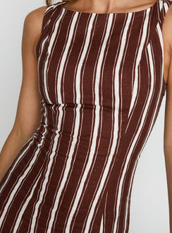 Lewisa Maxi Dress Brown