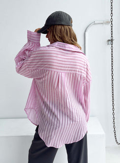 product Princess Polly Full Sleeves Cowl  Swindon Shirt Pink