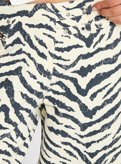 product Princess Polly Paltrow Cargo Pant Zebra High Waisted 