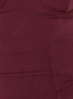 Anataza Underwire Top Deep Red