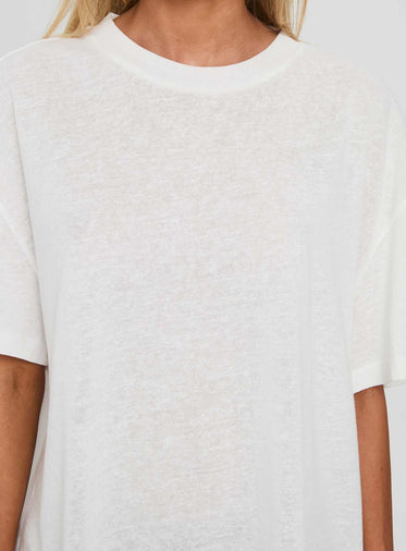 Zaydee Oversized Tee White