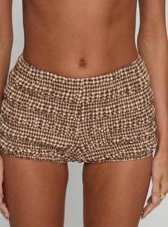 Kubo Short Brown / Gingham