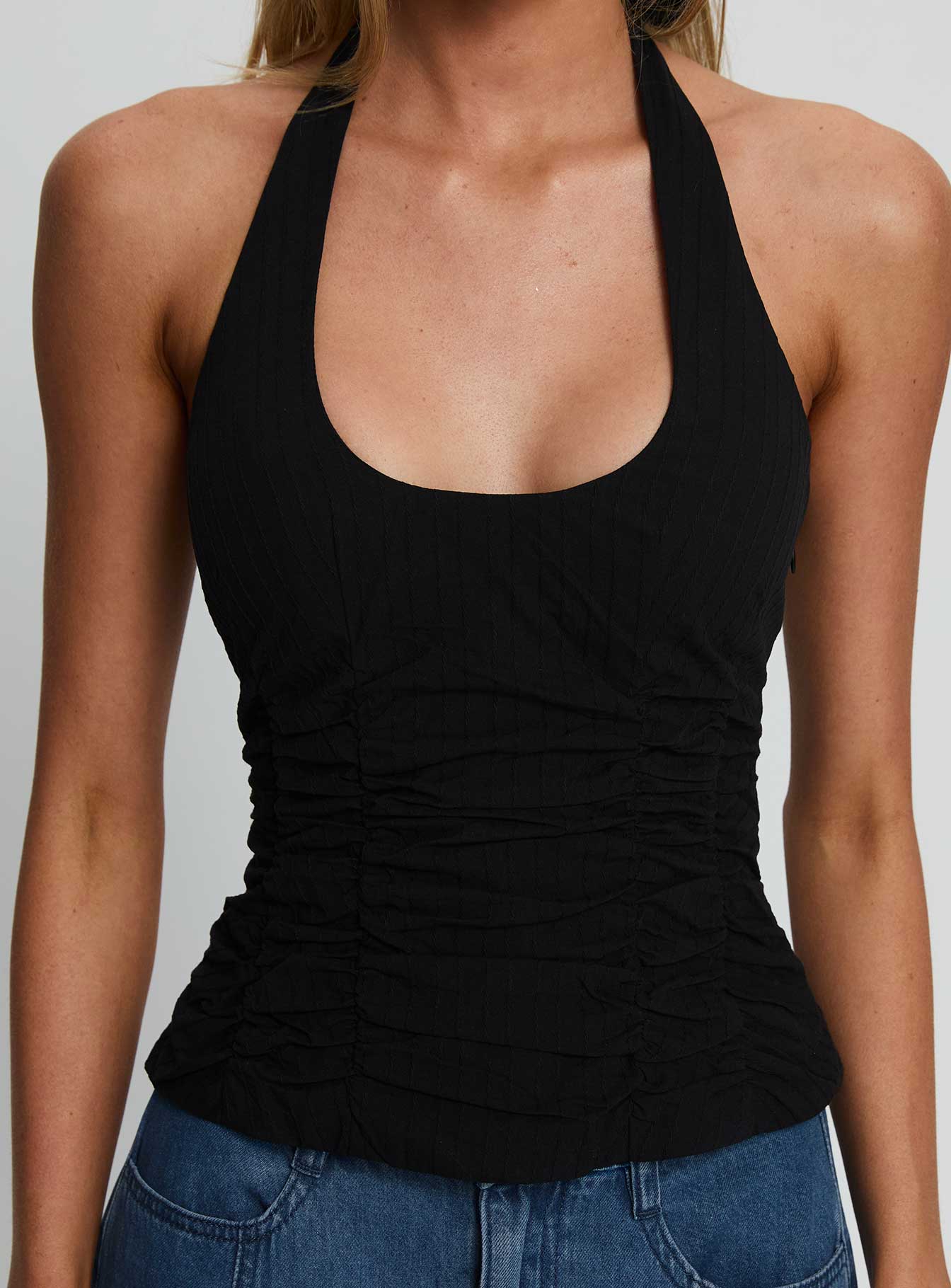 Nataliya Halter Top Black